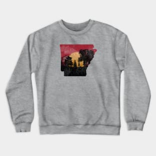 Arkansas Sunset (distressed) Crewneck Sweatshirt